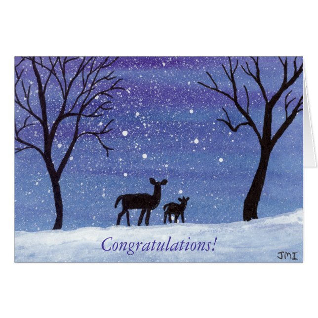 Doe and Fawn Cards (Front Horizontal)