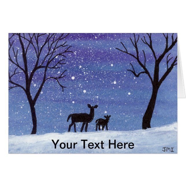 Doe and Fawn Cards (Front Horizontal)