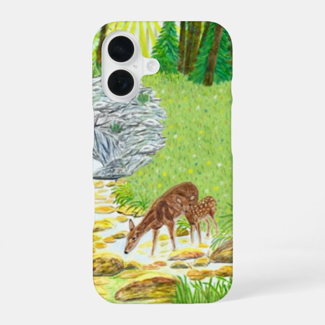 Doe and Fawn Iphone Case (Back)