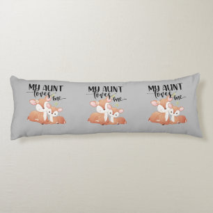 Doe and Fawn My Aunt Loves Me Body Pillow