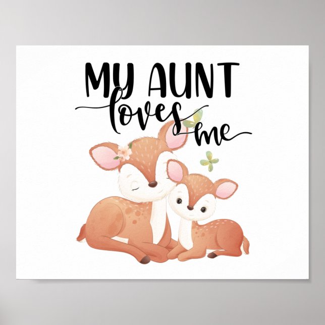 Doe and Fawn My Aunt Loves Me Poster (Front)