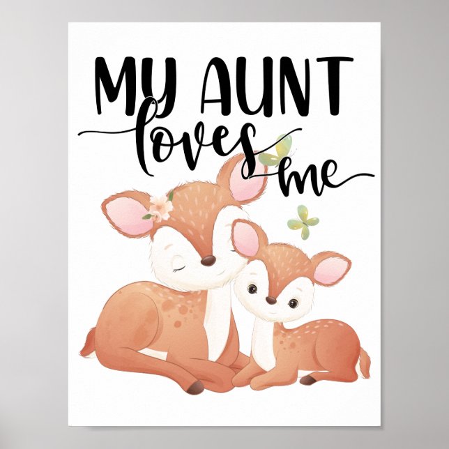 Doe and Fawn My Aunt Loves Me Poster (Front)