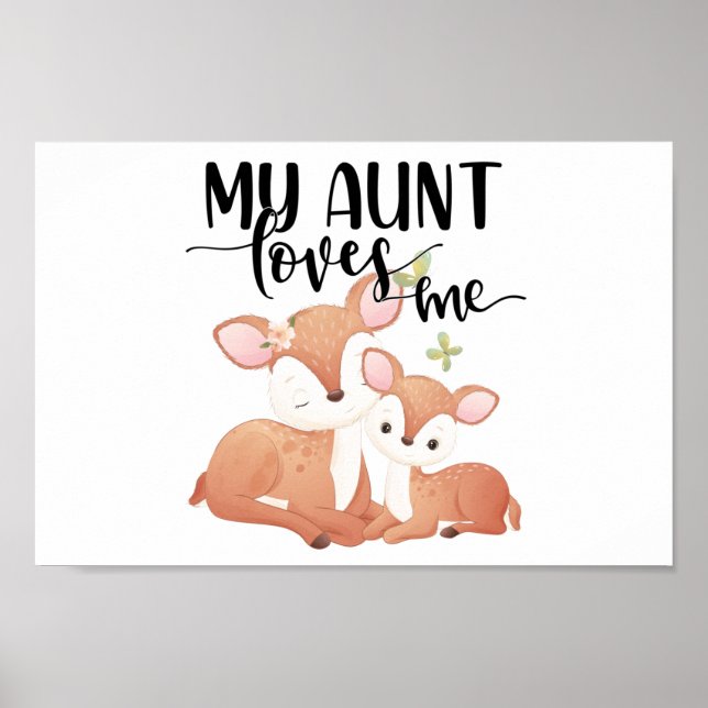 Doe and Fawn My Aunt Loves Me Poster (Front)