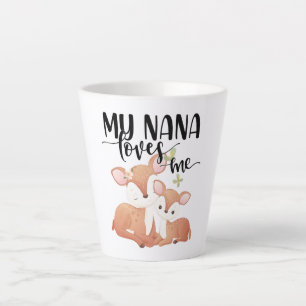 Doe and Fawn My Nana Loves Me Latte Mug