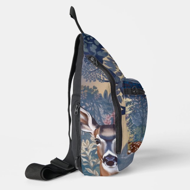 Doe Deer Pattern Sling Bag (Left)