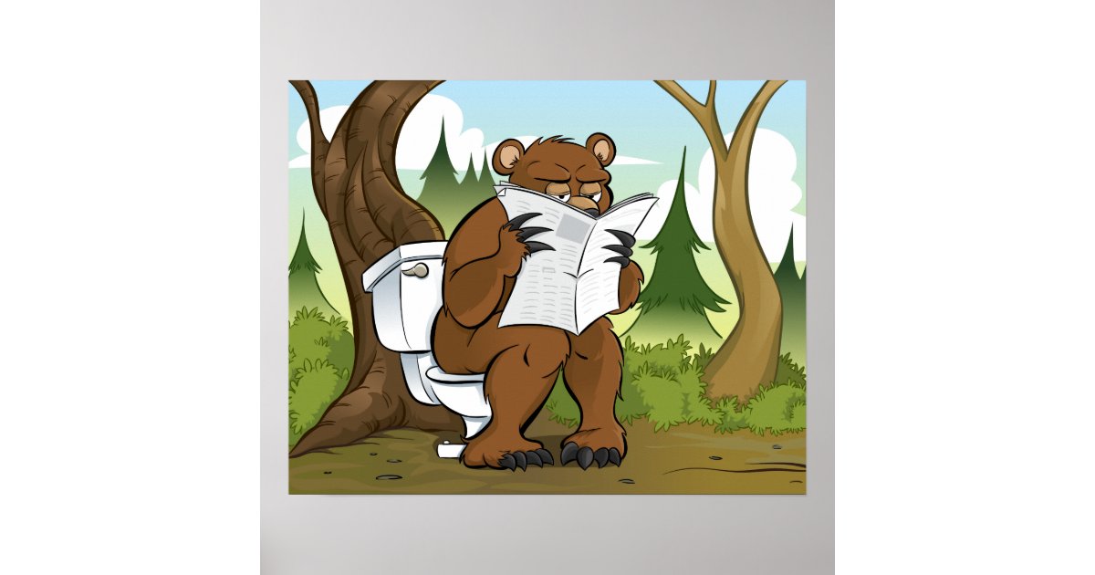 Does A Bear Crap In The Woods Poster Zazzle Com