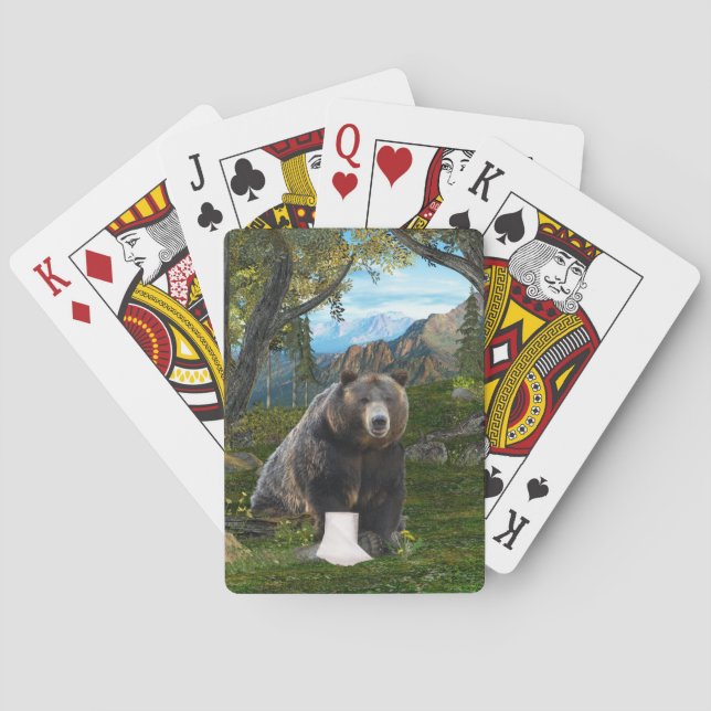 Does a bear...... poker cards (Back)
