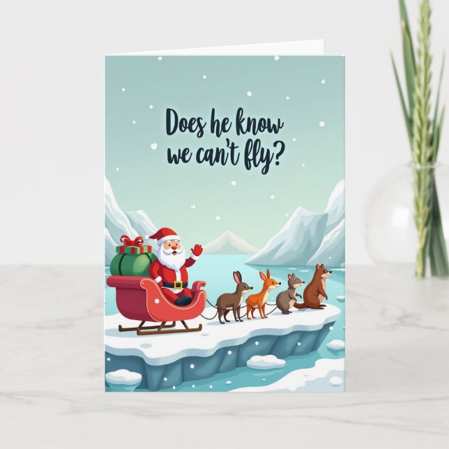 Does Anyone Fly Christmas Card (Front)