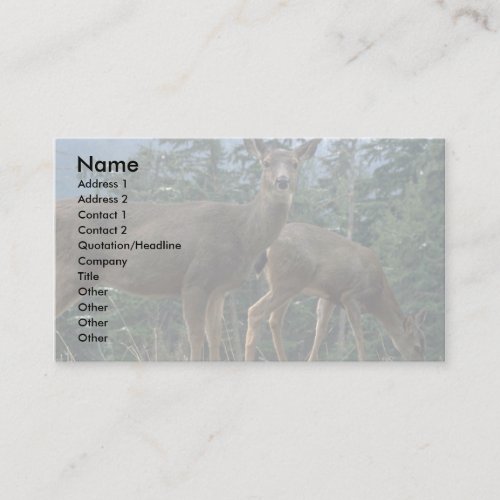 Does In The Meadow Business Card Templates