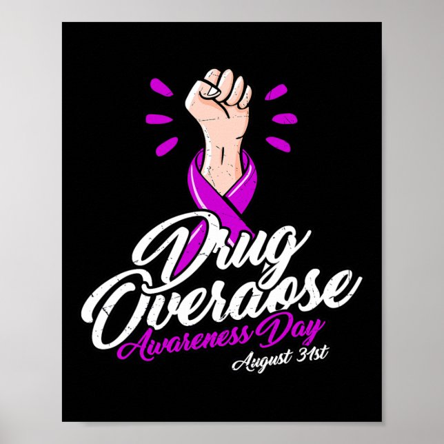 Does Not Discriminate - Overdose Awareness Day  Poster (Front)