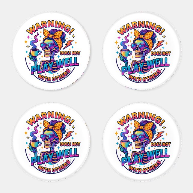 Does Not Play Well....  Coaster Set (Set)