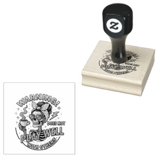 Does Not Play Well....  Rubber Stamp