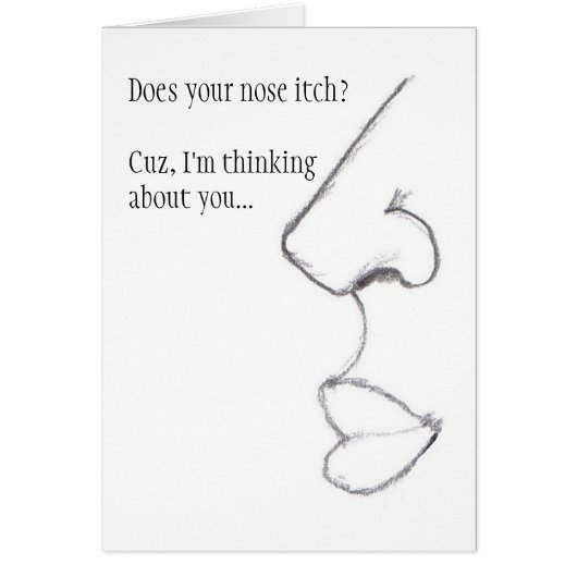Does your nose Itch? Cards (Front)