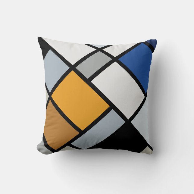 Doesburg - Contra-Composition of Dissonances Throw Pillow (Front)