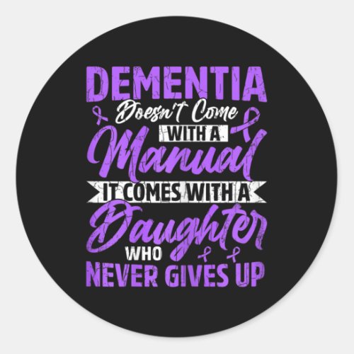 Doesnt Come With Manual Alzheimerheimer Awareness Classic Round Sticker