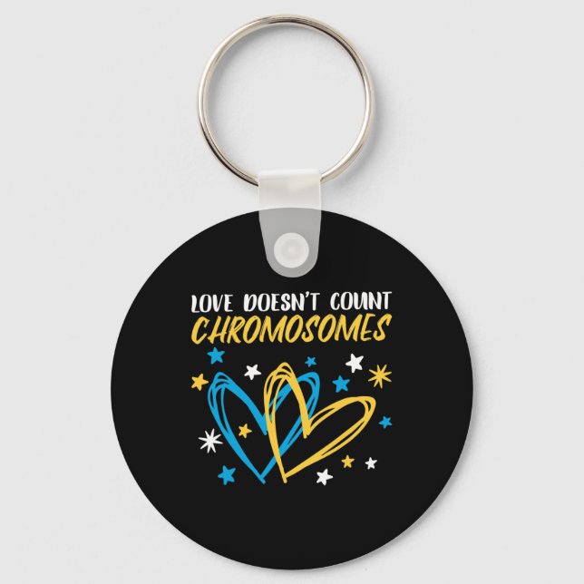 Doesn't Count Chromosomes  Keychain (Front)