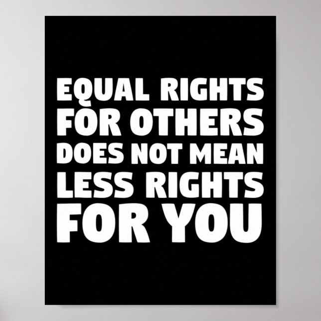 Doesn't Mean Less Rights For You Protest Resist Ma Poster (Front)