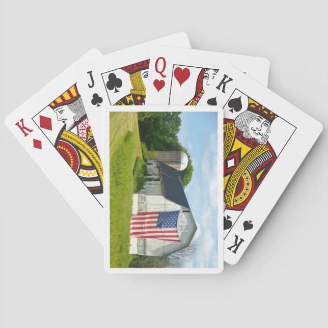 DOF - Barn with Silo Poker Cards (Back)