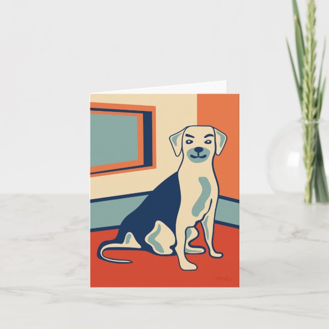 Dog #004 by Phillip Clark • PerfectlyHank.com Card (Front)