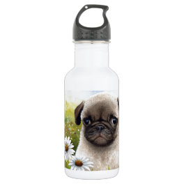 Dog 114 Puppy Pug Water Bottle