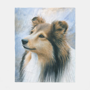 sheltie throw blanket
