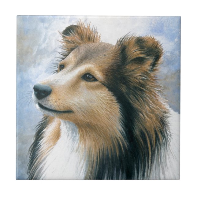 Dog 122 Sheltie Collie Tile (Front)