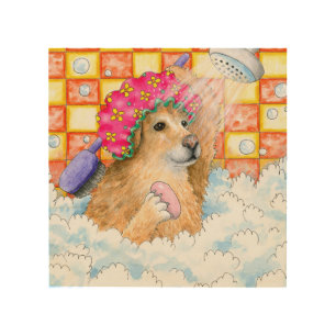 Dog 129 Golden Retriever Wood Wall Decor