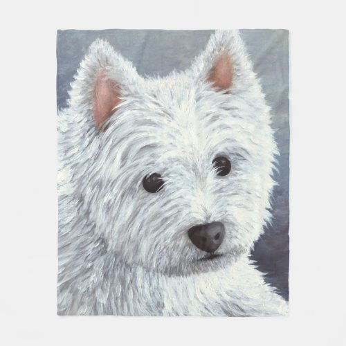 Dog 137 Westie Fleece Blanket