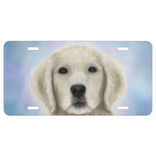 dog 155 Golden Retriever License Plate