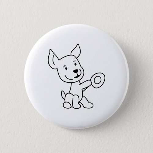 Dog 15  button