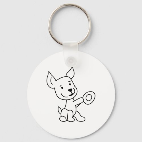 Dog 15  keychain