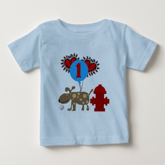 Dog 1st Birthday T shirts and Gifts (Front)