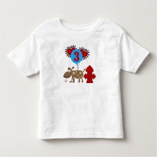 Dog 3rd Birthday Toddler T-shirt