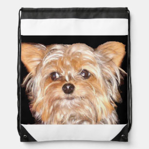 Dog 4 Drawstring Backpack