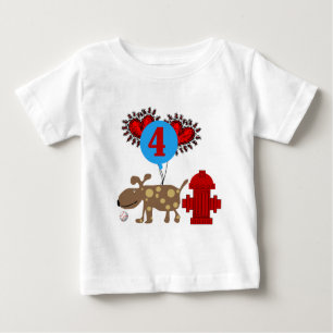 Dog 4th Birthday Tshirts and Gifts