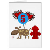 Dog 5th Birthday tshirts and Gifts (Front)