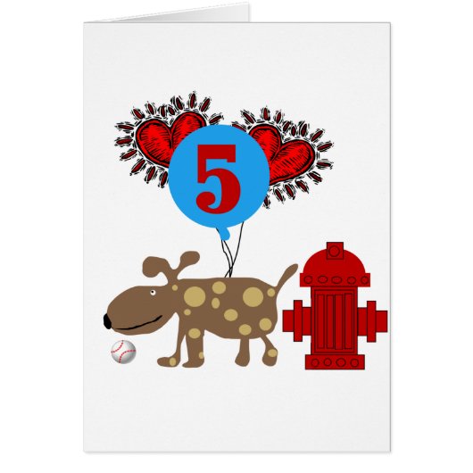 Dog 5th Birthday tshirts and Gifts (Front)