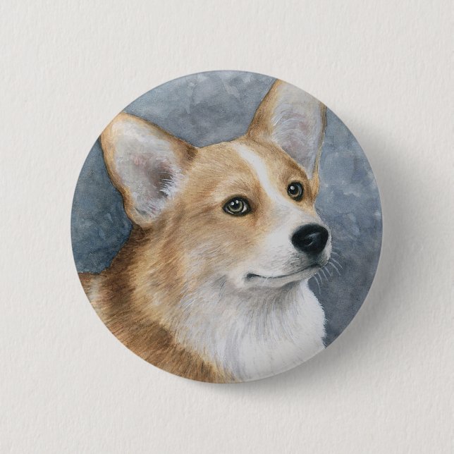 Dog 89 Corgi Button (Front)