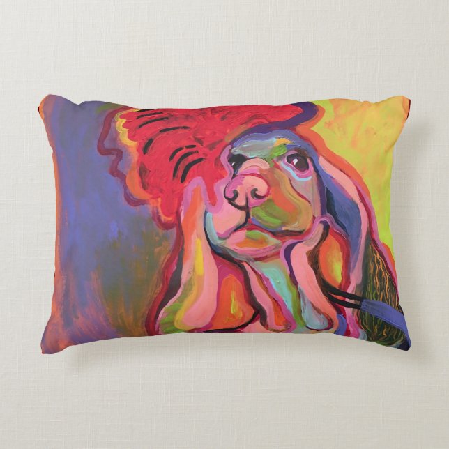 dog accent pillow (Front)