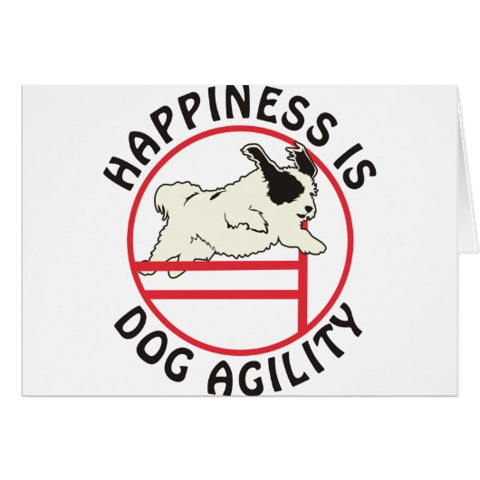 Dog Agility Happiness Cards (Front Horizontal)