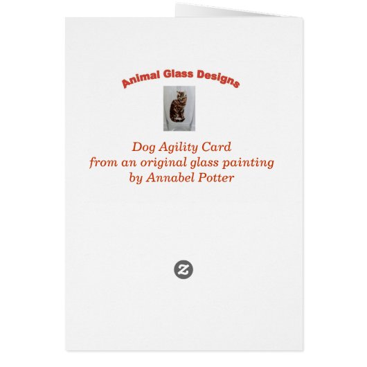 Dog Agility Painting (Back)