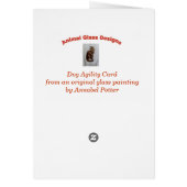 Dog Agility Painting Cards (Back)