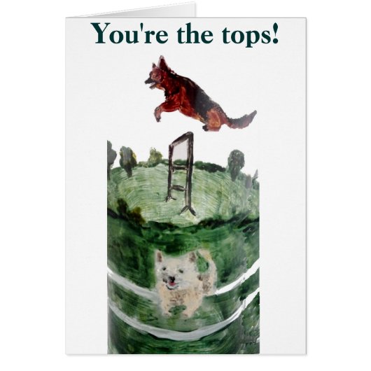 Dog Agility Painting Cards (Front)