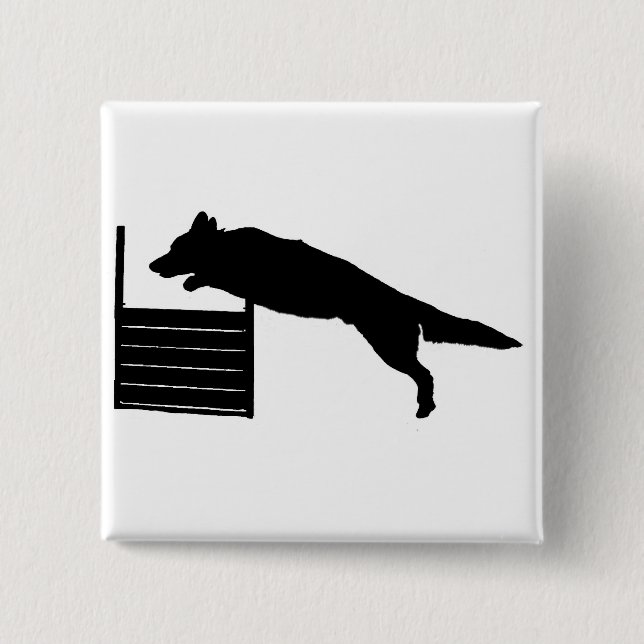 Dog Agility Pinback Button (Front)