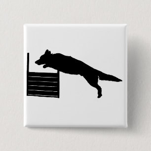 Dog Agility Pinback Button