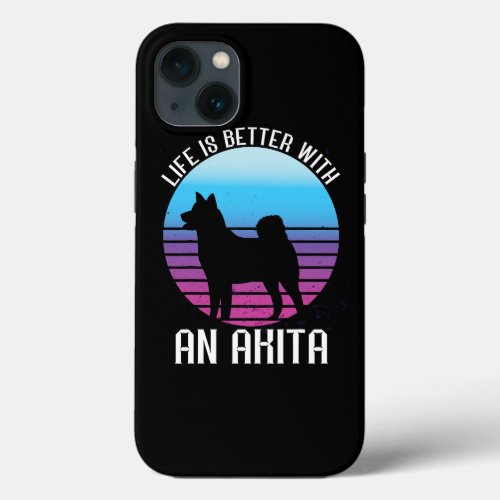 Dog Akita Life Is Better With An Akita Shiba Inu A iPhone 13 Case