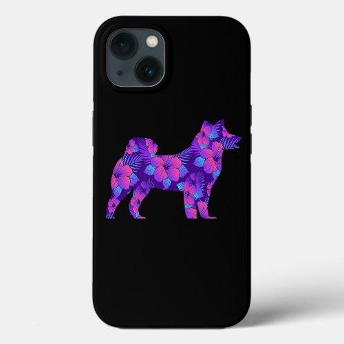 Dog Akita Purple Gumamela Akita Dog Lover Shiba In iPhone 13 Case