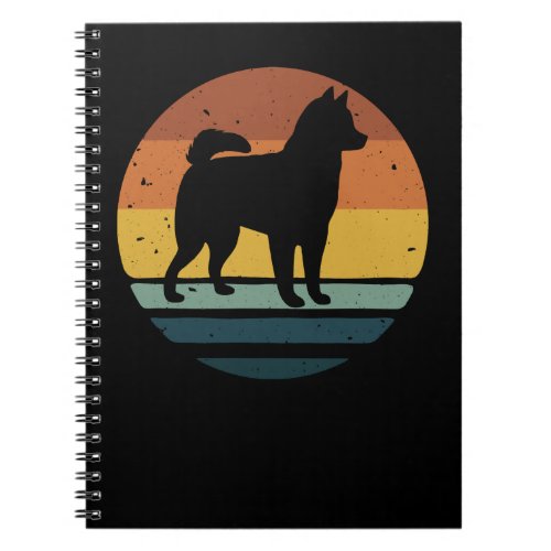 Dog Alaskan Klee Kai Retro Vintage448 paws Notebook