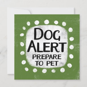 Dog Alert Greeting Card