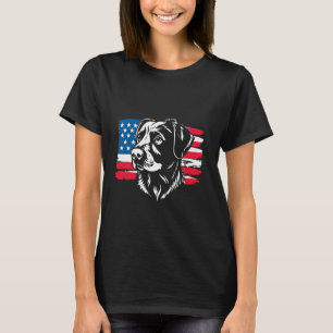Dog American Flag T-Shirt
